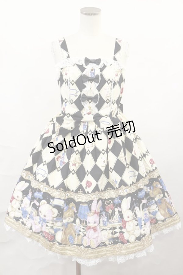 画像1: Angelic Pretty / Wonder Toy ジャンパースカートSet Free ブラック H-25-01-05-002-AP-OP-NS-ZH (1)