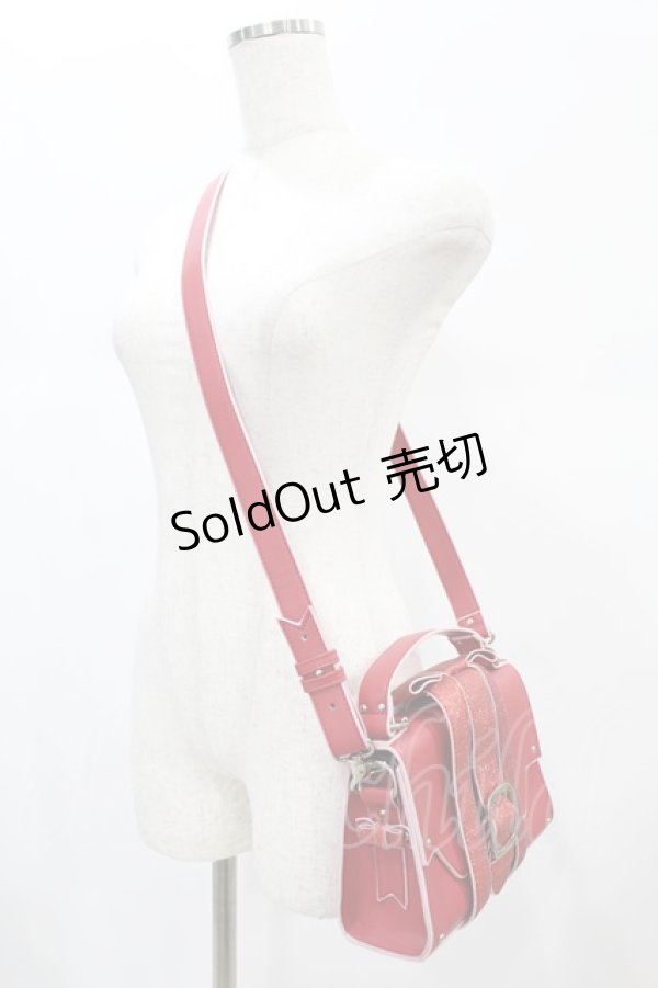 画像2: Candy Stripper / MY LITTLE CANDY RIBBON HAND BAG  RED H-25-01-06-048-PU-BG-KB-ZH (2)