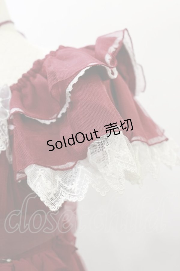 画像4: BABY,THE STARS SHINE BRIGHT / La fleurie シフォンワンピース Free エンジ H-25-01-07-046-BA-OP-NS-ZH (4)