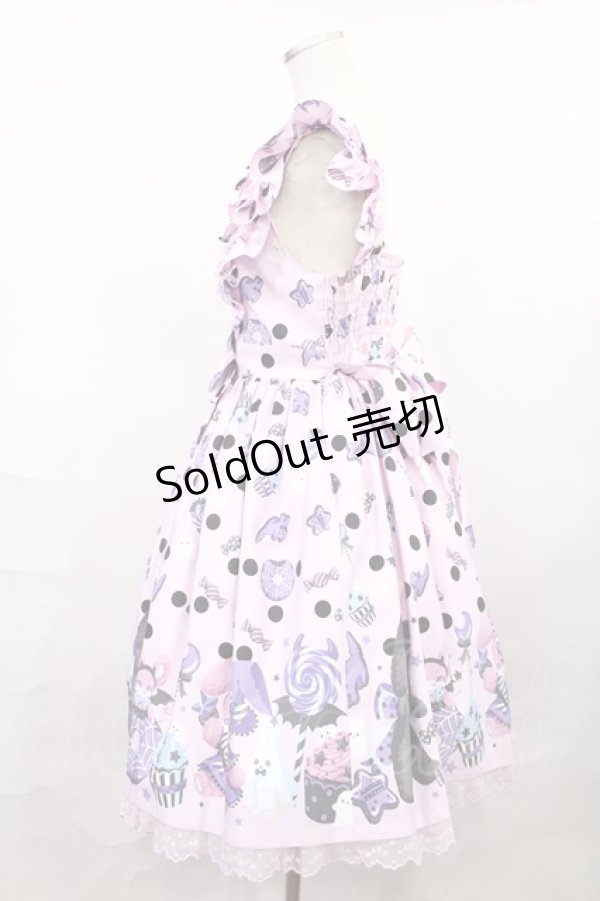 画像2: Angelic Pretty / Happy Treat Partyジャンパースカート Free ピンク H-25-01-07-1005-AP-OP-NS-ZH (2)