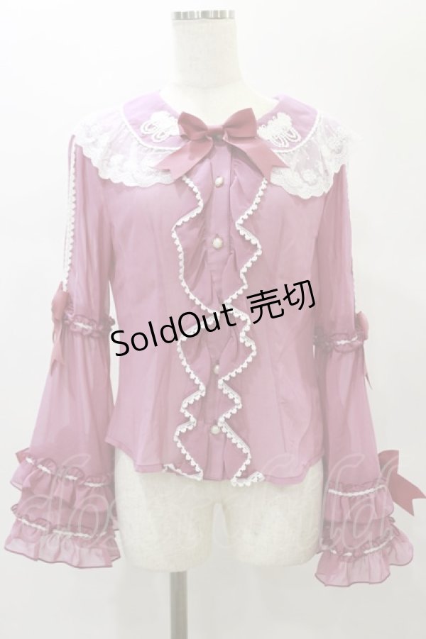 画像1: BABY,THE STARS SHINE BRIGHT / Albertineブラウス Free ローズピンク H-25-01-07-074-BA-BL-NS-ZH (1)