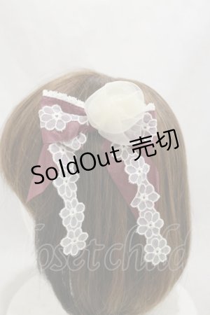 画像: BABY,THE STARS SHINE BRIGHT / La fleurieリボンコーム  エンジ H-25-01-07-020-BA-AC-NS-ZH