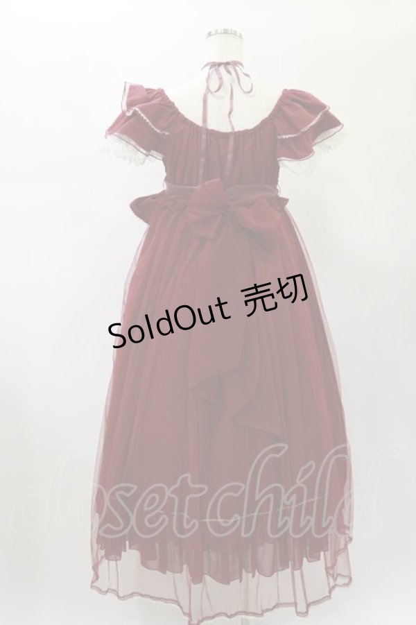 画像2: BABY,THE STARS SHINE BRIGHT / La fleurie シフォンワンピース Free エンジ H-25-01-07-046-BA-OP-NS-ZH (2)