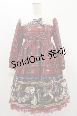 画像: Angelic Pretty / British Bearワンピース Free アカ H-25-01-08-011-AP-OP-NS-ZH