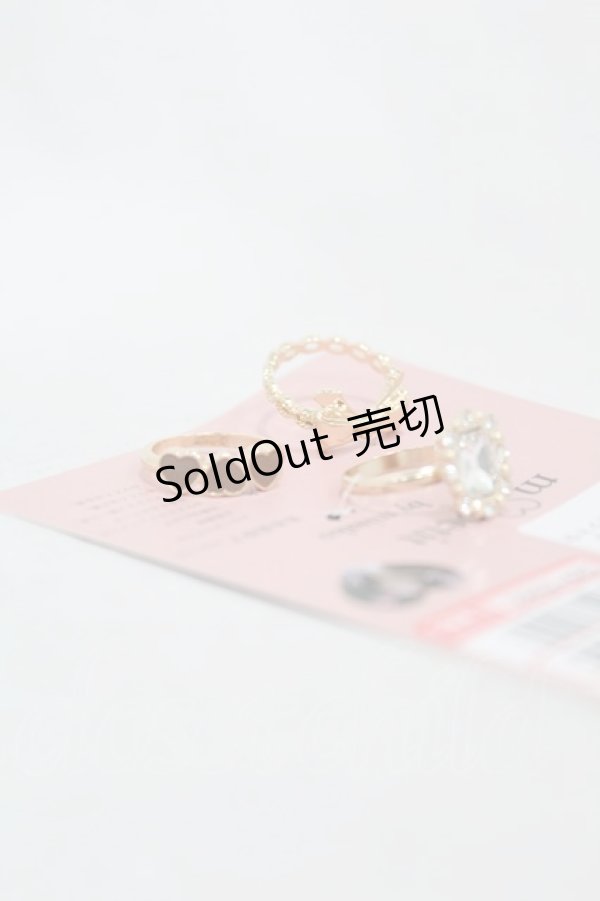画像2: m petit by misako / AM3Pハートラインリング 13号/11号 ゴールド H-25-01-09-1010-LO-AC-NS-ZH (2)