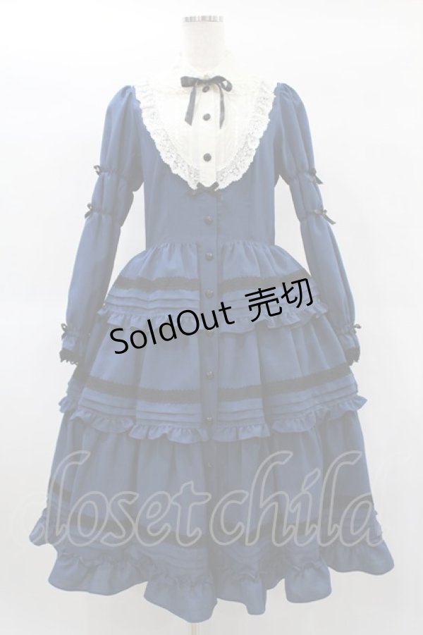 画像1: Innocent World / 大人になったアリスドレス L ブルー×クロ/Blue×Black H-25-01-09-1030-IW-OP-NS-ZH (1)