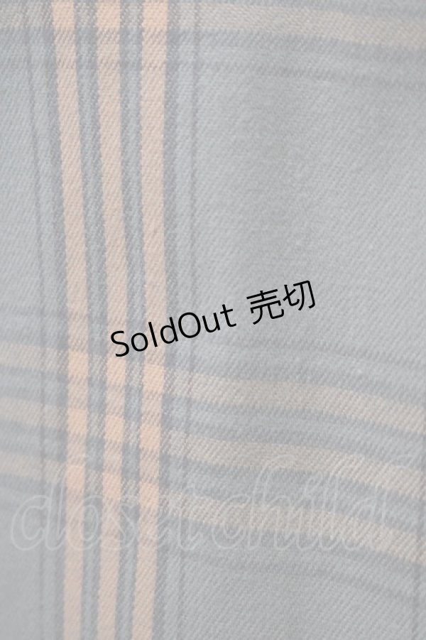 画像5: MILKBOY / LONG SHIRTS  グレー×オレンジチェック H-25-01-10-028-MB-BL-KB-ZH (5)