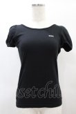 画像1: MILK / ロゴ刺繍パフカットソー  黒 H-25-01-10-1050-ML-TO-KB-ZT016 (1)