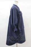 画像3: Jane Marple Dans Le Salon / Flight-sleeve shirt dress M ライトネイビー H-25-01-10-1008-JM-OP-KB-ZT027 (3)