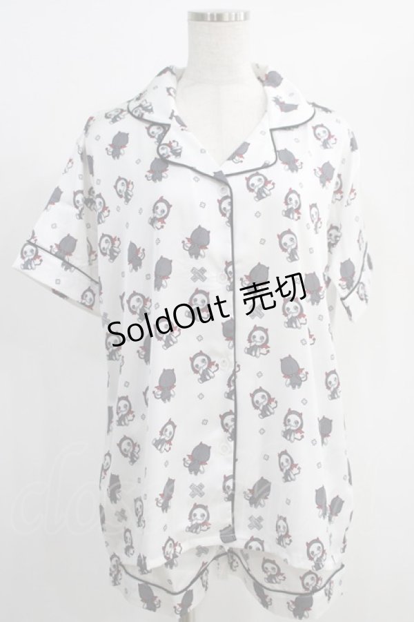 画像1: NieR Clothing / セットアップルームウェア F 白 H-25-01-10-020-PU-OP-KB-ZT027 (1)