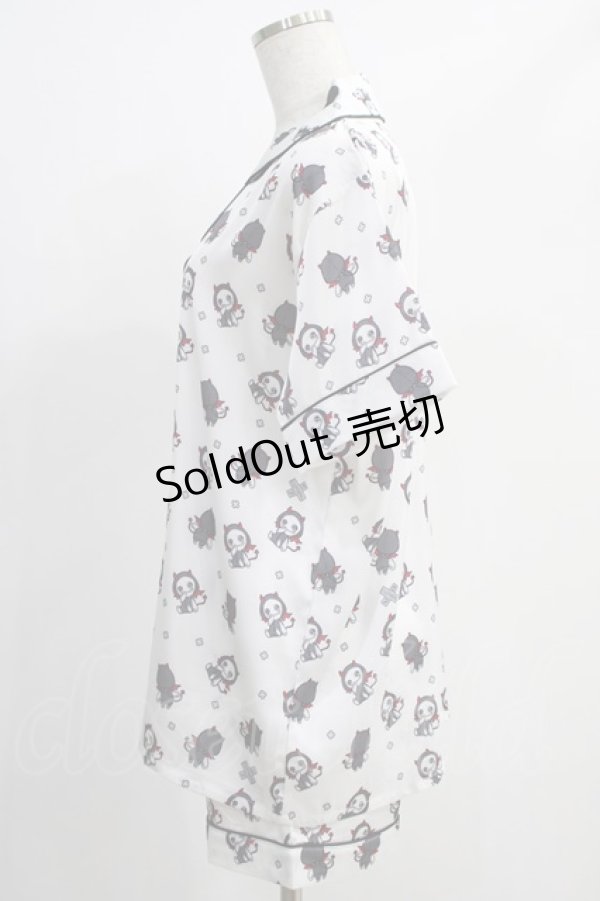 画像2: NieR Clothing / セットアップルームウェア F 白 H-25-01-10-020-PU-OP-KB-ZT027 (2)