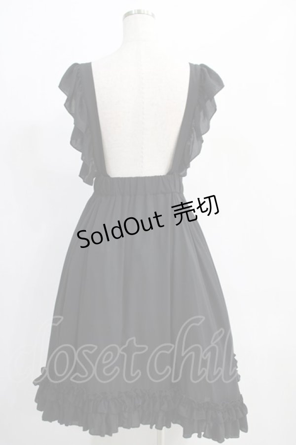 画像3: Vallee lys / Enchanting Maiden Apron  ブラック H-25-01-10-002-GO-OP-KB-ZH (3)
