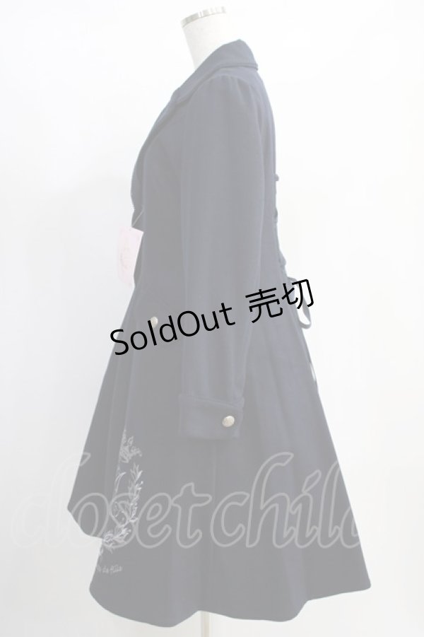 画像2: metamorphose / クラウンエンブレム刺繍入りコート サイズ1 ネイビー H-25-01-12-004-ME-CO-NS-ZH (2)