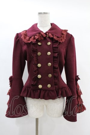 画像: ATELIER PIERROT / Alettaショートコート 1 ボルドー H-25-01-12-1005-EL-CO-KB-ZT-C042