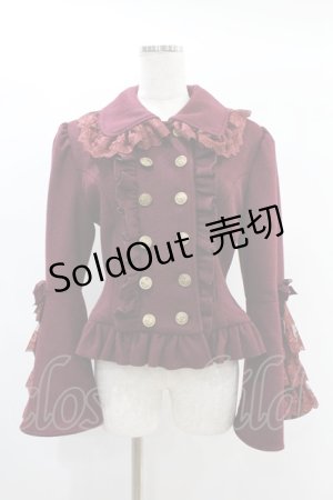 画像: ATELIER PIERROT / Alettaショートコート 1 ボルドー H-25-01-12-1005-EL-CO-KB-ZT-C042