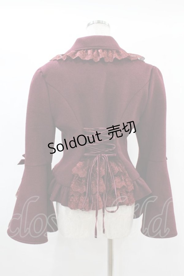 画像2: ATELIER PIERROT / Alettaショートコート 1 ボルドー H-25-01-12-1005-EL-CO-KB-ZT-C042 (2)