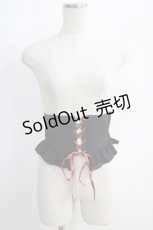 画像: metamorphose / フリルコルセット Free ブラック H-25-01-12-066-ME-TO-NS-ZH