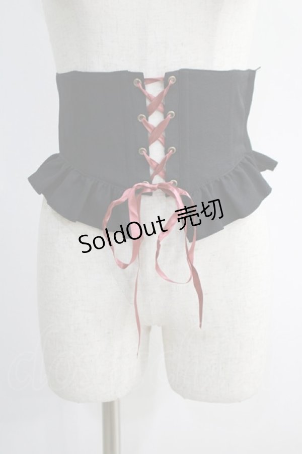 画像2: metamorphose / フリルコルセット Free ブラック H-25-01-12-066-ME-TO-NS-ZH (2)