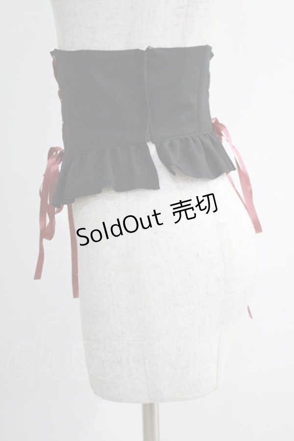画像3: metamorphose / フリルコルセット Free ブラック H-25-01-12-066-ME-TO-NS-ZH (3)