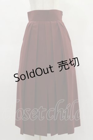 画像: NO.S PROJECT / 袴スカート M ボルドー H-25-01-14-064-LO-SK-NS-ZH