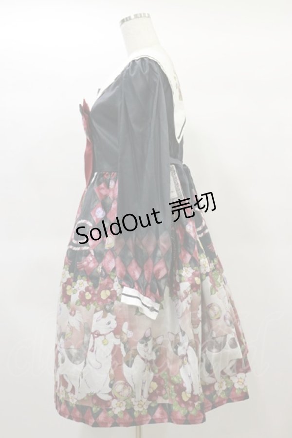 画像3: Royal Princess Alice / 大正浪漫ニャンコ日和（たまコラボ）セーラーワンピース Free ブラック H-25-01-14-083-LO-OP-NS-ZH (3)