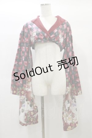 画像: Royal Princess Alice / 大正浪漫ニャンコ日和（たまコラボ）振袖ジャケット Free レッド H-25-01-14-092-LO-OP-NS-ZH