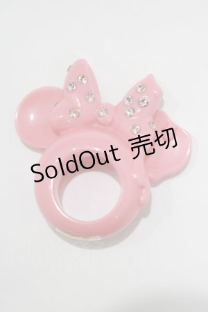 画像: Q-pot. / ミニーマウス/とろ〜りイヤーリング 約13号 ストロベリー H-25-01-15-084-QP-AC-KB-ZH