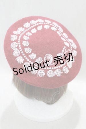 画像: Q-pot. / ホイップクリームベレー帽  レッド H-25-01-15-019-QP-AC-KB-ZH