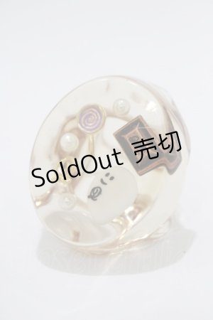 画像: Q-pot. / プチベビーゴーストつまみ食いリング 約13号  H-25-01-15-028-QP-AC-KB-ZH