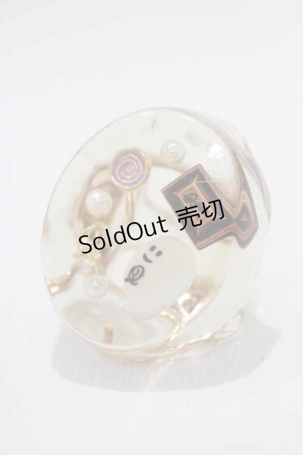 画像1: Q-pot. / プチベビーゴーストつまみ食いリング 約13号  H-25-01-15-028-QP-AC-KB-ZH (1)