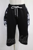 画像1: NieR Clothing / 切替ハーフパンツ  黒×白 H-25-01-16-031-PU-PA-KB-ZT265 (1)