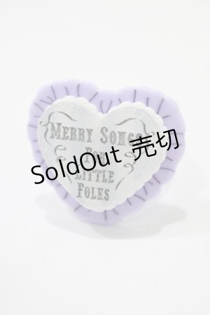 画像: Angelic Pretty / MELODY TOYSハートリング  ラベンダー H-25-01-17-037-AP-AC-NS-ZH