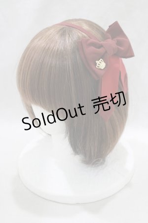 画像: Angelic Pretty / Elegant Crownカチューシャ  ボルドー H-25-01-17-064-AP-AC-NS-ZH
