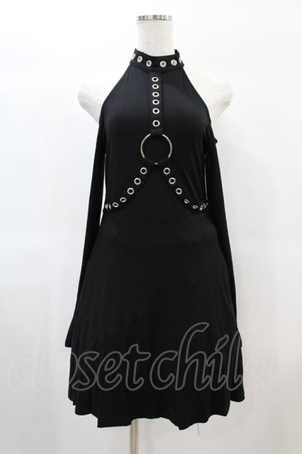 画像1: KILL STAR / HELTER LONG SLEEVE DRESS S ブラック H-25-01-18-1028-SL-OP-KB-ZY (1)