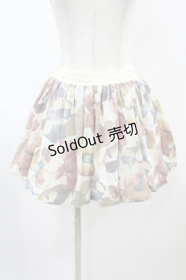 画像1: Candy Stripper / TEDDY SKIRT  アイボリー H-25-01-18-1032-PU-SK-KB-ZH (1)