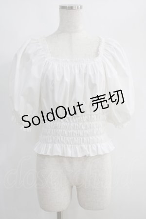 画像: MILK / Dollパフトップス  ホワイト H-25-01-19-1028-ML-TO-KB-ZH