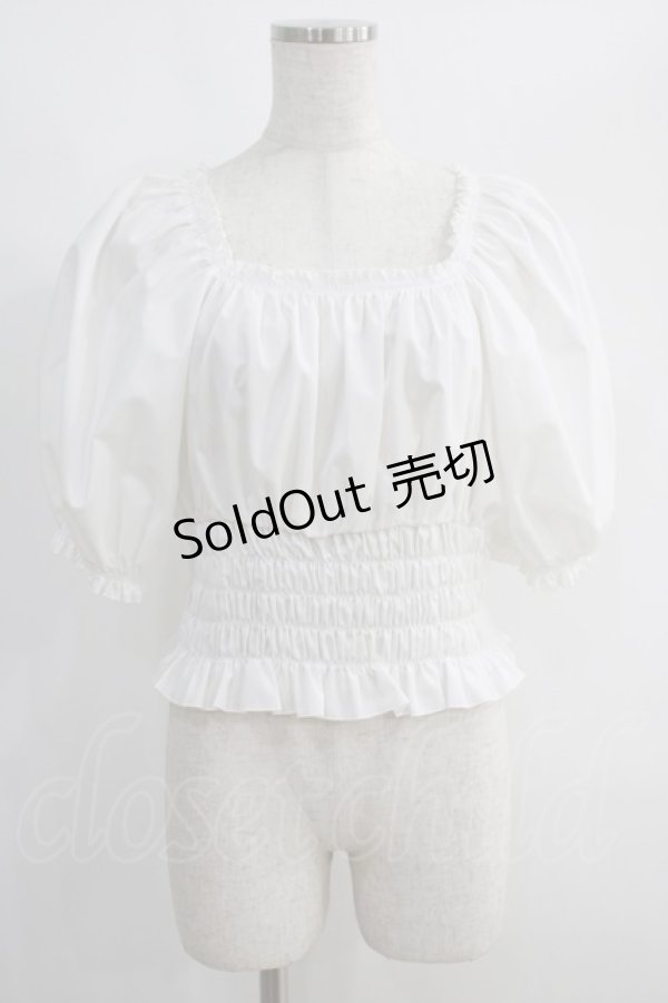 画像1: MILK / Dollパフトップス  ホワイト H-25-01-19-1028-ML-TO-KB-ZH (1)