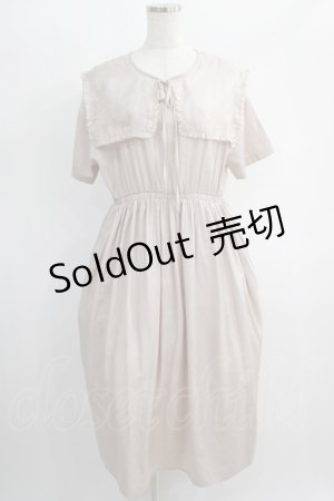 画像: merry jenny / エアリーセーラーカラーワンピース F ベージュ H-25-01-19-1006-LO-OP-KB-ZH