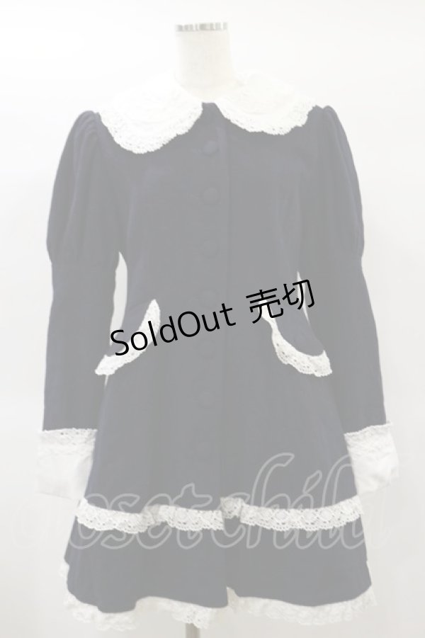 画像1: metamorphose / トーションレースコート Free ネイビー H-25-01-20-058-ME-CO-NS-ZH (1)