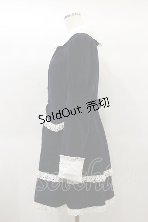 画像3: metamorphose / トーションレースコート Free ネイビー H-25-01-20-058-ME-CO-NS-ZH (3)