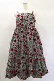 画像1: Jane Marple Dans Le Salon / Winter daisy strap dress  グレー H-25-01-20-1048-JM-OP-KB-ZT081 (1)