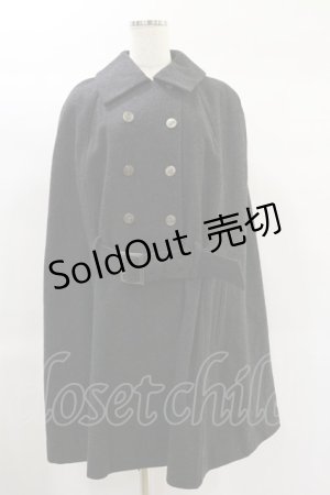 画像: Jane Marple Dans Le Salon / ダブルボタンマントコート  グレー H-25-01-20-2012-JM-CO-KB-ZT-C042