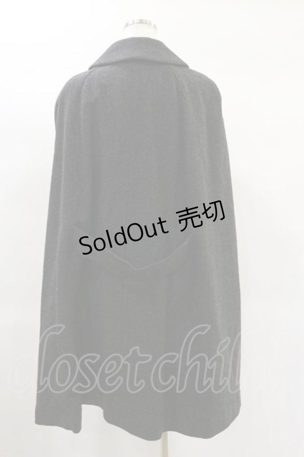 画像2: Jane Marple Dans Le Salon / ダブルボタンマントコート  グレー H-25-01-20-2012-JM-CO-KB-ZT-C042 (2)