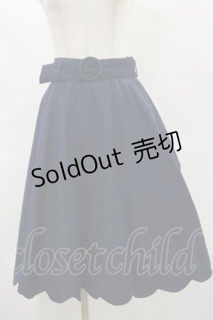 画像: an another angelus / 裾スカラップデニムフレアースカート Free INDIGO H-25-01-20-045-CA-SK-NS-ZH