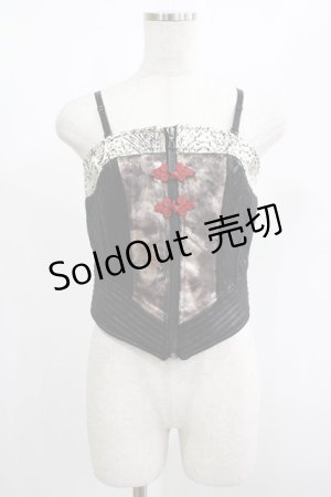画像: Qutie Frash / 2018プレミアム-華蝶-ビスチェ  黒 H-25-01-21-1075-QU-TO-KB-ZH