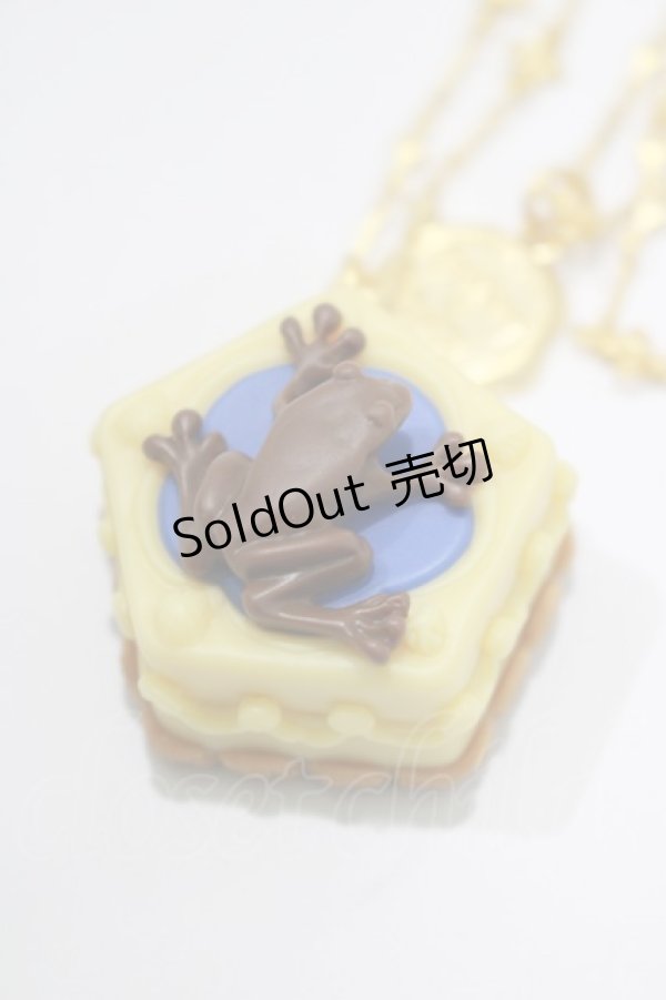 画像1: Q-pot. / Chocolate Frog Cakeネックレス   H-25-01-21-1080-QP-AC-KB-ZH (1)