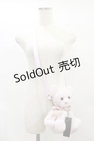 画像: Candy Stripper / TEDDY BEAR SHOULDER BAG  PINK H-25-01-21-035-PU-BG-KB-ZH