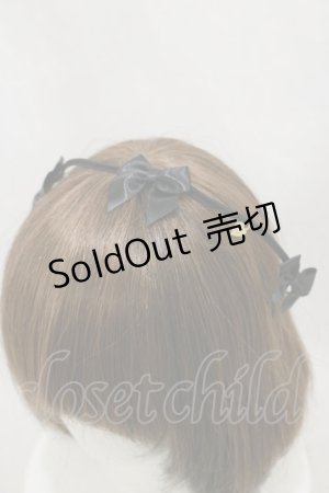 画像: MILK / リボンワイヤーカチューム  黒 H-25-01-21-004-ML-AC-KB-ZH