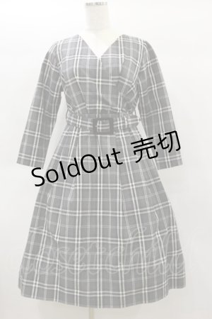 画像: MILK / Lunaワンピース  モノトーンtartan H-25-01-22-049-ML-OP-KB-ZH