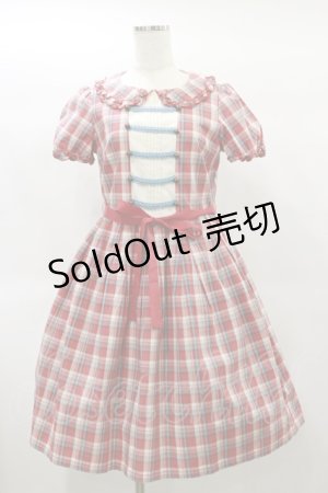 画像: Emily Temple cute / Tin Tartanワンピース  レッド H-25-01-22-067-ET-OP-KB-ZH